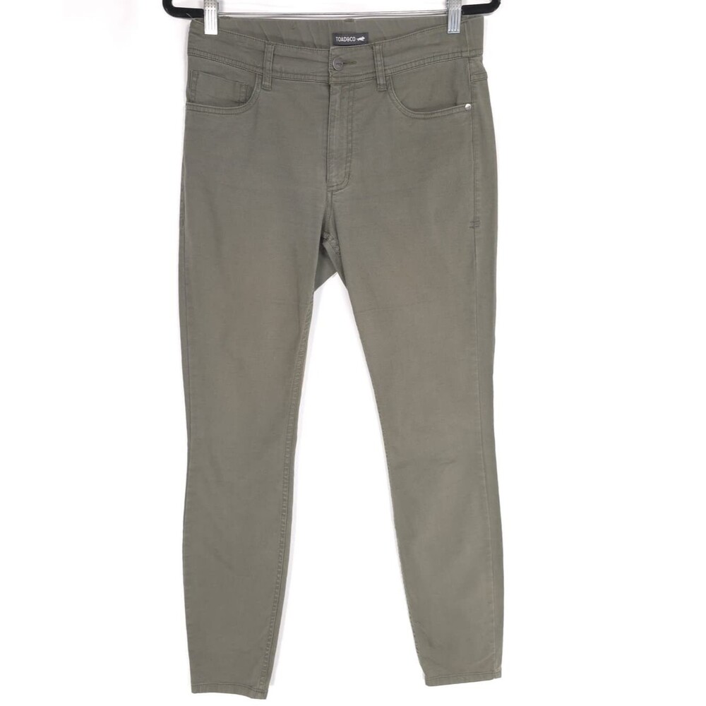 TOAD&CO‎ Organic Cotton Blend Skinny Pants Green Size 6 Women